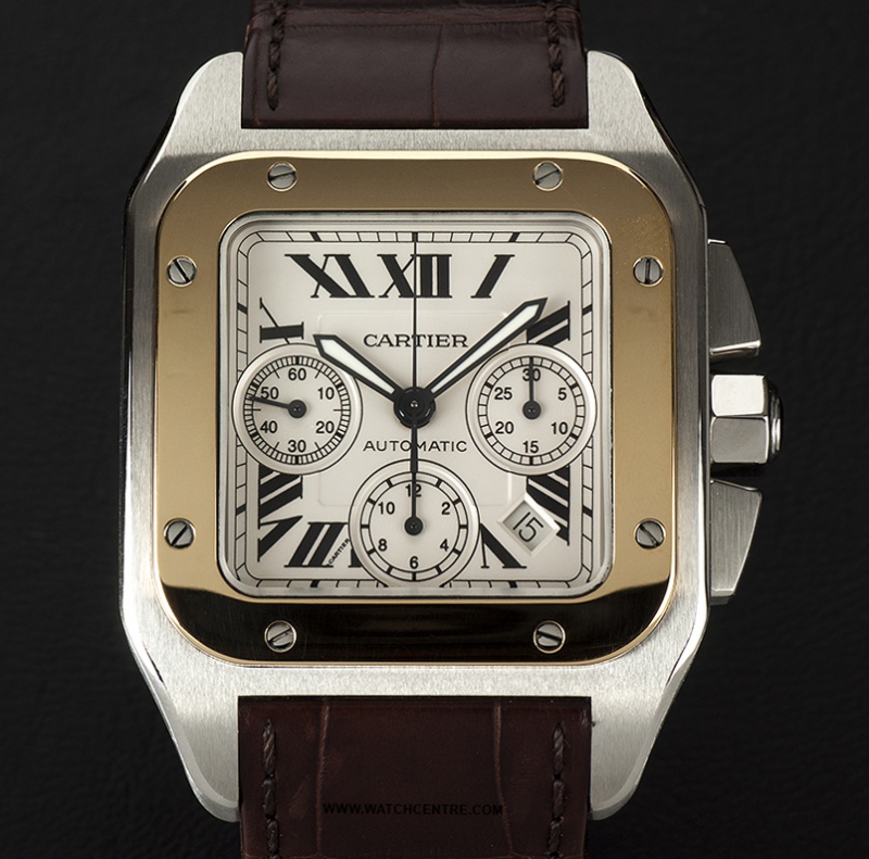 cartier watches santos 100 chronograph