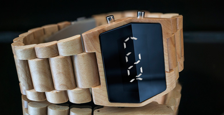 Kisai Xtal Wood LED Watch Design
